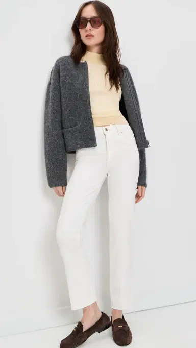 Frame Le Sleek Straight Jeans Au Natural Clean Raw After | Thumbnail 5 Frame Le Sleek Straight Jeans Au Natural Clean Raw After | Thumbnail 5