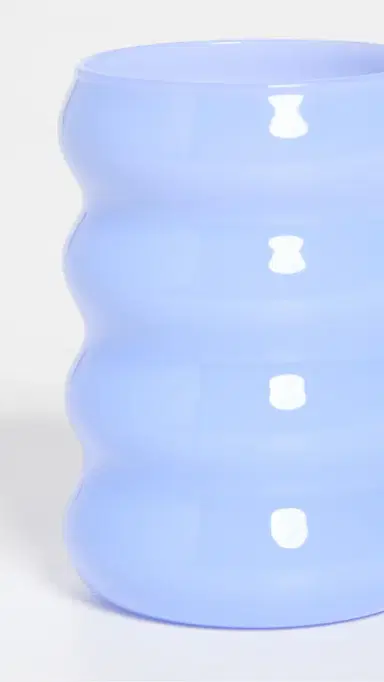 Sophie Lou Jacobsen Opaque Ripple Cups Set of Two Cornflower One Size | Thumbnail 4