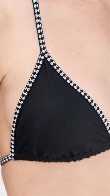 Lemlem Lena Triangle Bikini Top Black | Thumbnail 6 Lemlem Lena Triangle Bikini Top Black | Thumbnail 6