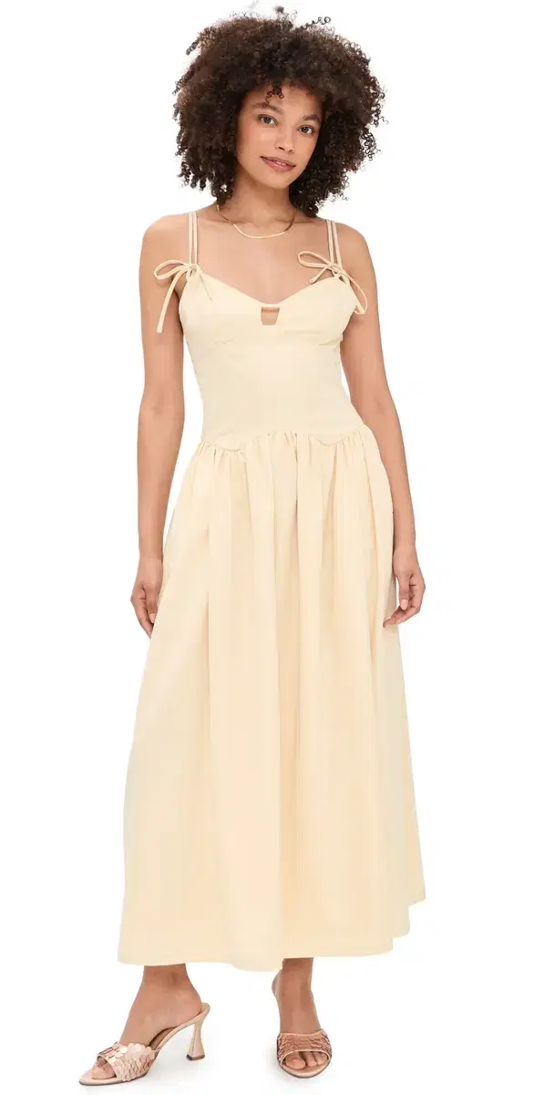 Elspeth axi Dress Butter Yellow