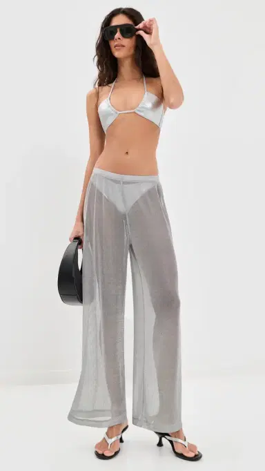 STAUD Paradise Bikini Top ilver | Thumbnail 5