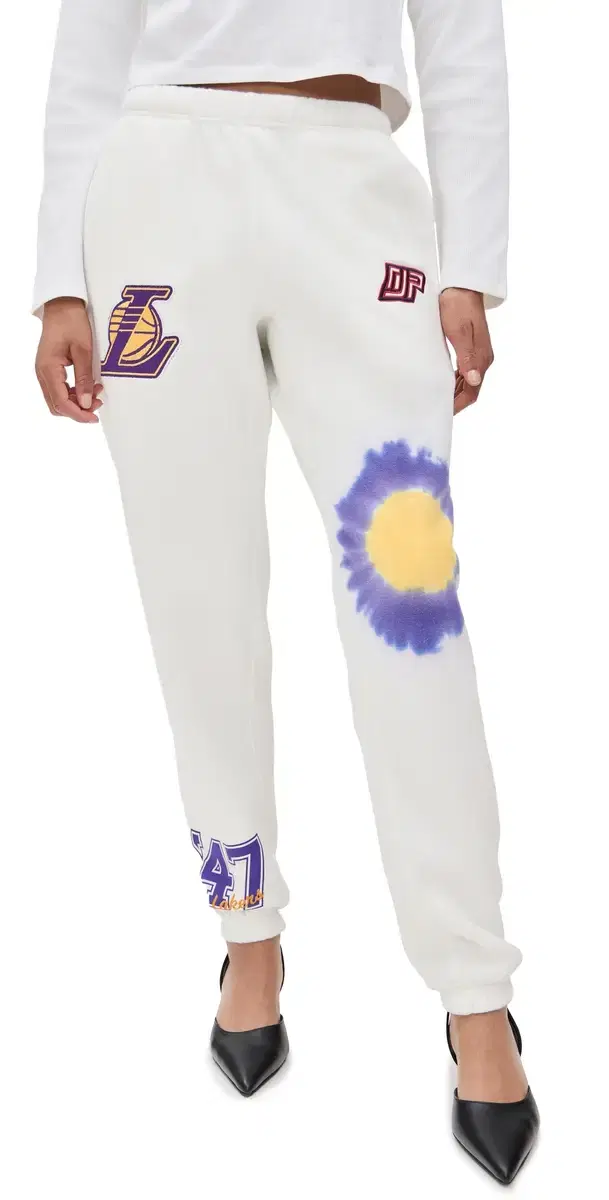 Lakers Bullseye Sweatpants White