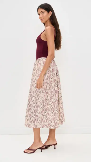 LE BOP Alix Paisley Dress Burgundy Paisely | Thumbnail 4 LE BOP Alix Paisley Dress Burgundy Paisely | Thumbnail 4