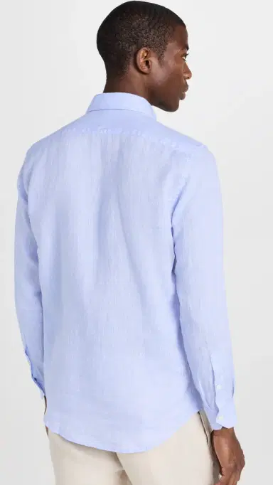 Frescobol Carioca Antonio Linen Shirt Baby Blue | Thumbnail 3 Frescobol Carioca Antonio Linen Shirt Baby Blue | Thumbnail 3