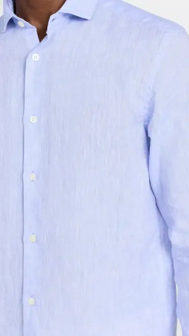 Frescobol Carioca Antonio Linen Shirt Baby Blue | Thumbnail 6 Frescobol Carioca Antonio Linen Shirt Baby Blue | Thumbnail 6