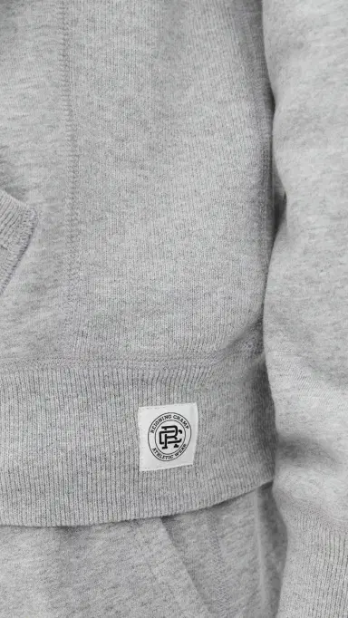 REIGNING CHAMP Mid-Weight Terry Standard Zip Hoodie Hgrey M | Thumbnail 6