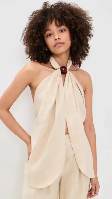 FAITHFULL Biba Halter Top Panna | Thumbnail 2 FAITHFULL Biba Halter Top Panna | Thumbnail 2