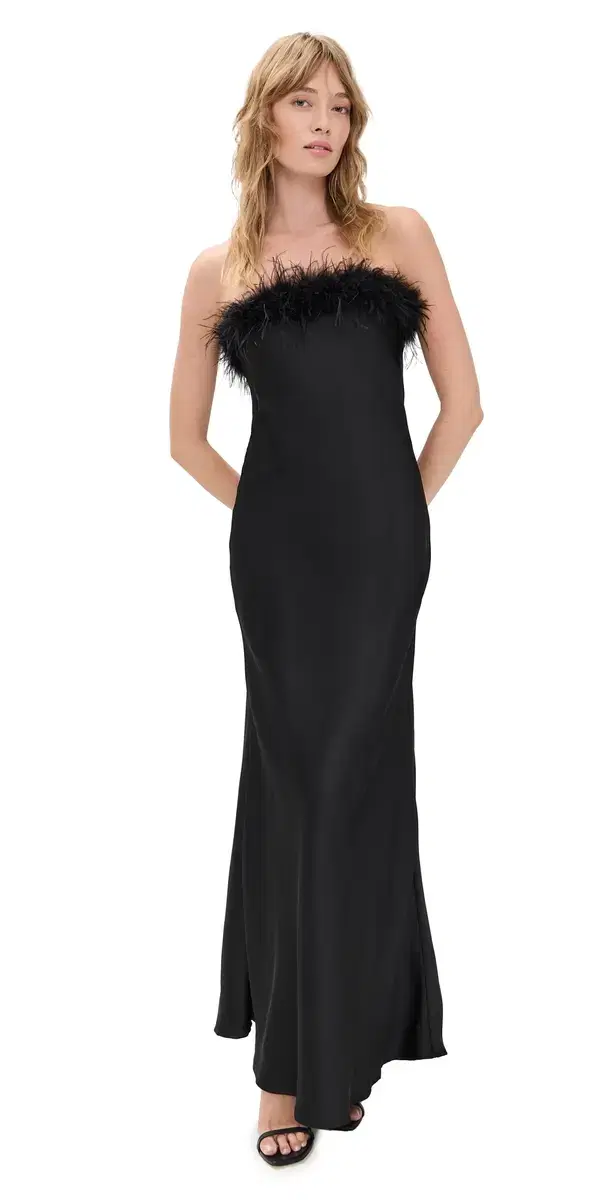 Ariana Strapless axi Dress Black