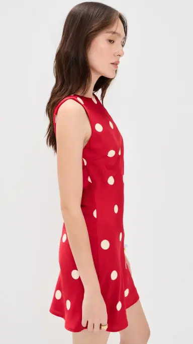 Bailey Rose Polka Dot Mini Dress Cherry | Thumbnail 4