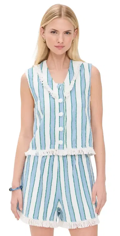 The Tiny Big Sister Towel Striped Top | Thumbnail 1 The Tiny Big Sister Towel Striped Top | Thumbnail 1