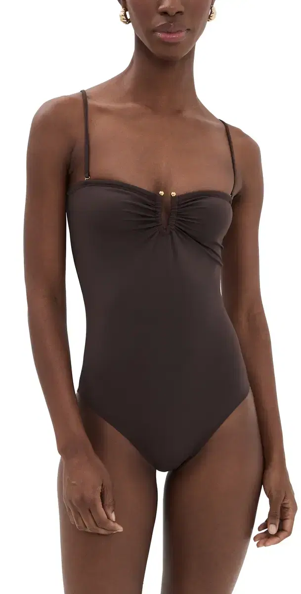 One Piece Bathing Suit Espresso