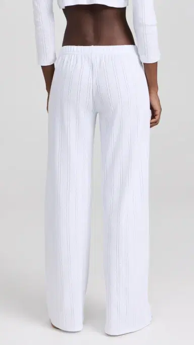 COUCOU The Pointelle Pants White M | Thumbnail 3