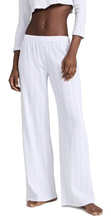 COUCOU The Pointelle Pants White M | Thumbnail 1
