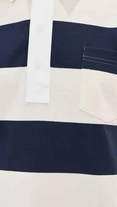LE BOP Hayley Cropped Polo Navy/Ivory M | Thumbnail 6