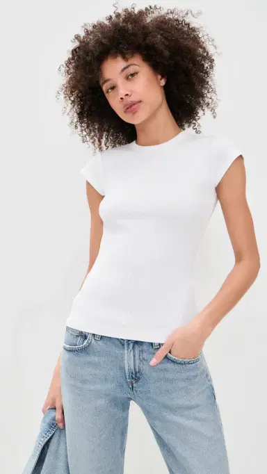 AGOLDE Edison Tee White | Thumbnail 2 AGOLDE Edison Tee White | Thumbnail 2