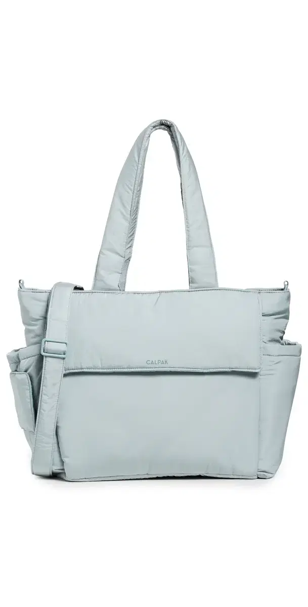 CALPAK Diaper Tote Bag with Laptop Sleeve Bluebell One Size