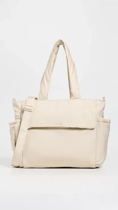 CALPAK Diaper Tote Bag with Laptop Sleeve Oatmeal One Size | Thumbnail 2 CALPAK Diaper Tote Bag with Laptop Sleeve Oatmeal One Size | Thumbnail 2