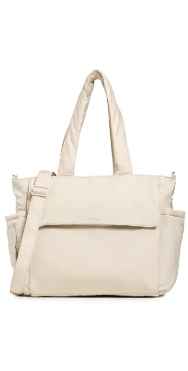 CALPAK Diaper Tote Bag with Laptop Sleeve Oatmeal One Size | Thumbnail 1 CALPAK Diaper Tote Bag with Laptop Sleeve Oatmeal One Size | Thumbnail 1