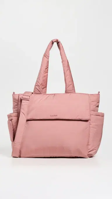 CALPAK Diaper Tote Bag with Laptop Sleeve Peony One Size | Thumbnail 2 CALPAK Diaper Tote Bag with Laptop Sleeve Peony One Size | Thumbnail 2