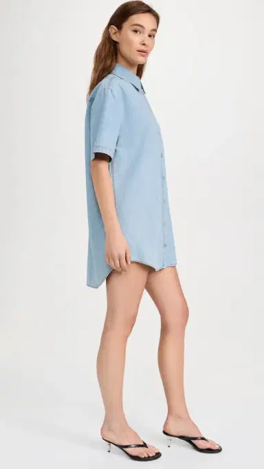 o.p.t o. p.t Chance Dress Denim Midwash M | Thumbnail 4