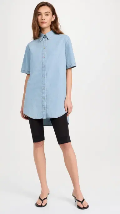 o.p.t o. p.t Chance Dress Denim Midwash M | Thumbnail 5