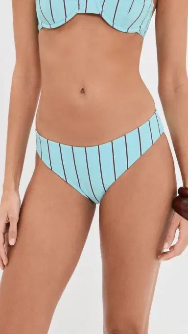 Staud Gemma Bikini Bottoms Pool Stripe L | Thumbnail 2 Staud Gemma Bikini Bottoms Pool Stripe L | Thumbnail 2