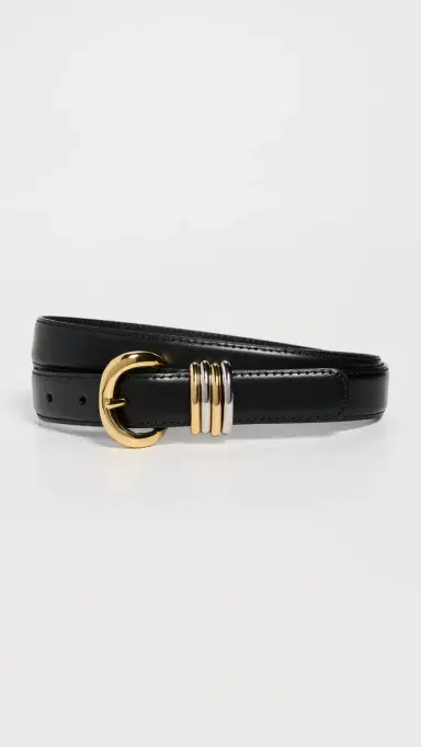 Madewell Mixed Metal Keeper Belt True Black | Thumbnail 2