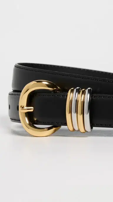 Madewell Mixed Metal Keeper Belt True Black | Thumbnail 5