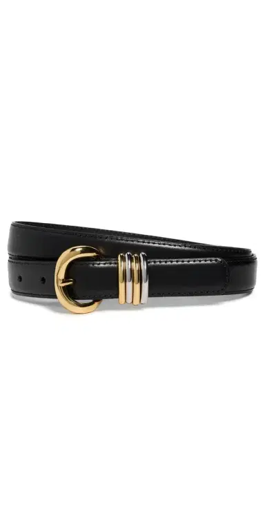 Madewell Mixed Metal Keeper Belt True Black | Thumbnail 1