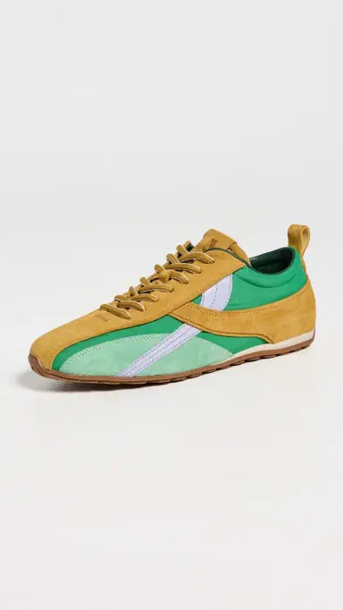 ALOHAS TB.304 Nylon Green Leather Sneakers Green #1 36 | Thumbnail 2