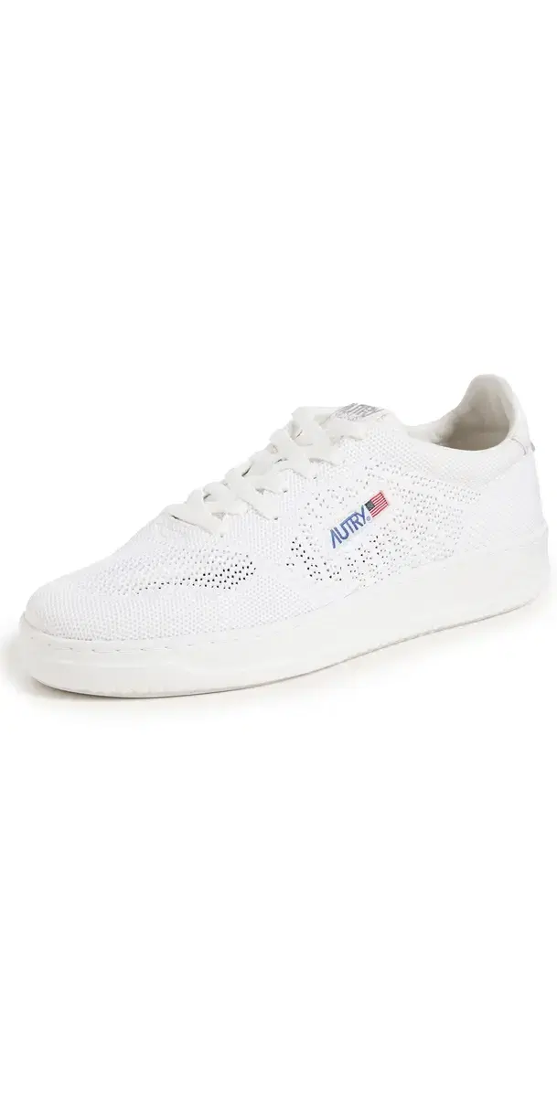 Easeknit Low Sneakers Knit/Leat White
