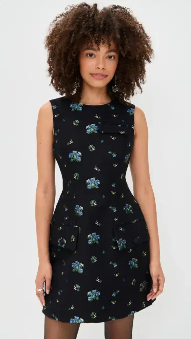 BAUM UND PFERDGARTEN Amayah Dress Black Small Flower | Thumbnail 2