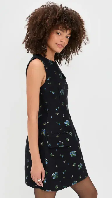 BAUM UND PFERDGARTEN Amayah Dress Black Small Flower | Thumbnail 4