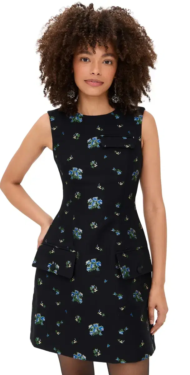 Amayah Dress Black Small Flower