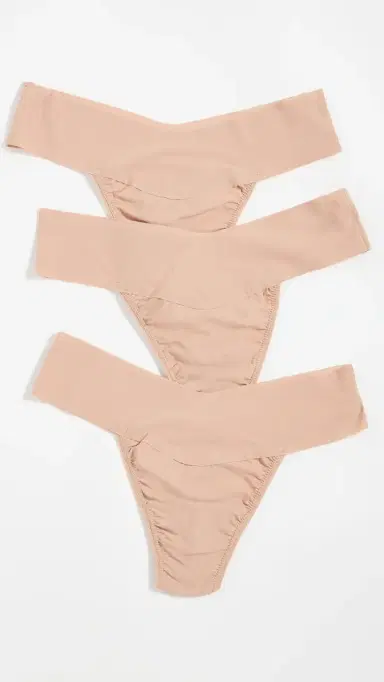 Hanky Panky Breathe Natural Rise Thong 3 Pack Tau3 M | Thumbnail 2
