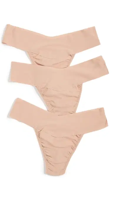 Hanky Panky Breathe Natural Rise Thong 3 Pack Tau3 M | Thumbnail 6