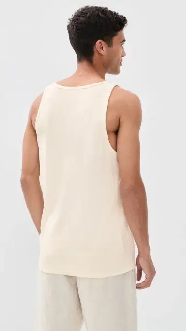 Marine Layer Carter Rib Tank White L | Thumbnail 3 Marine Layer Carter Rib Tank White L | Thumbnail 3