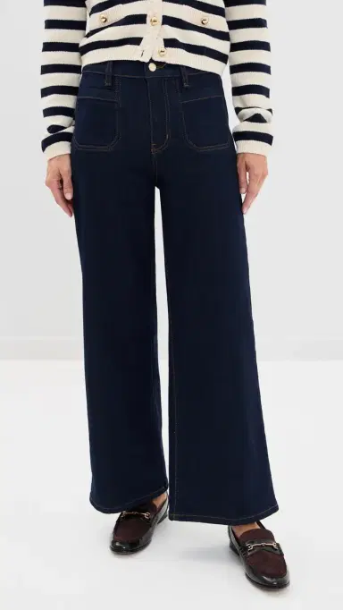 Frame Pixie Petite Le Slim Palazzo Modernist Pocket Jeans Rinse | Thumbnail 2
