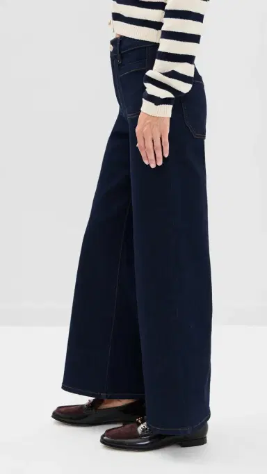 Frame Pixie Petite Le Slim Palazzo Modernist Pocket Jeans Rinse | Thumbnail 4