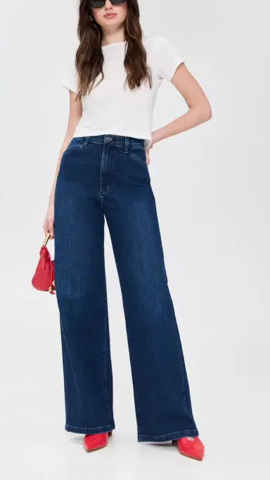 Favorite Daughter The Mischa Super High Rise Wide Leg Jeans Columbia 23 | Thumbnail 5