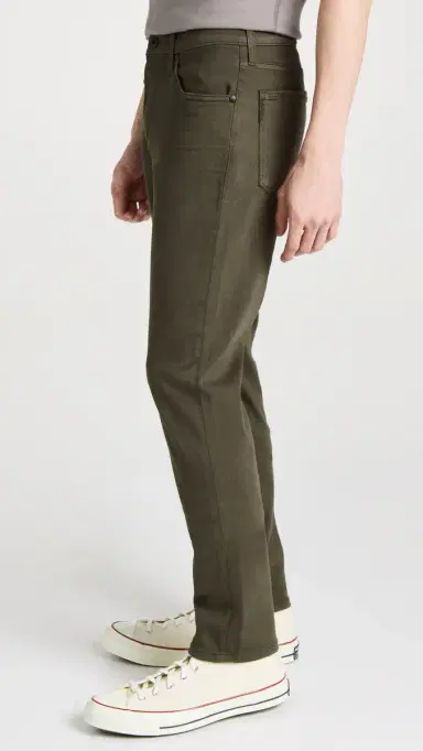PAIGE Lennox Transcend Slim Stretch Jeans - 34 River Moss 34 | Thumbnail 4