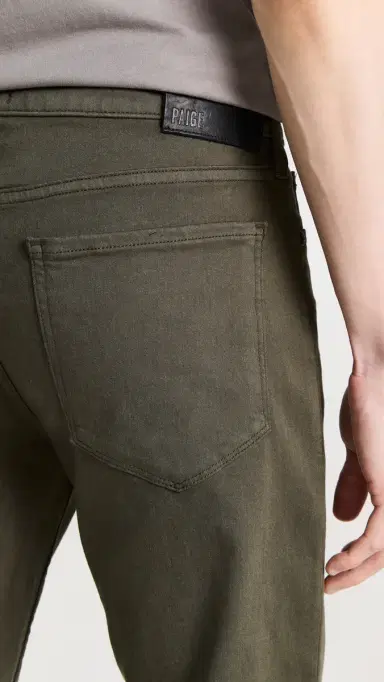 PAIGE Lennox Transcend Slim Stretch Jeans - 34 River Moss 34 | Thumbnail 6
