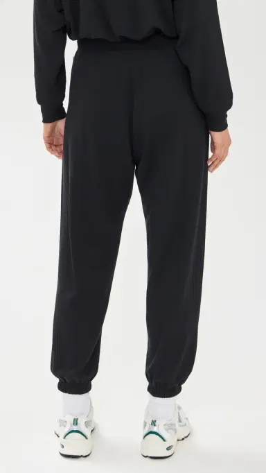 Splits59 Andie Oversized Fleece Sweatpants Black M | Thumbnail 3