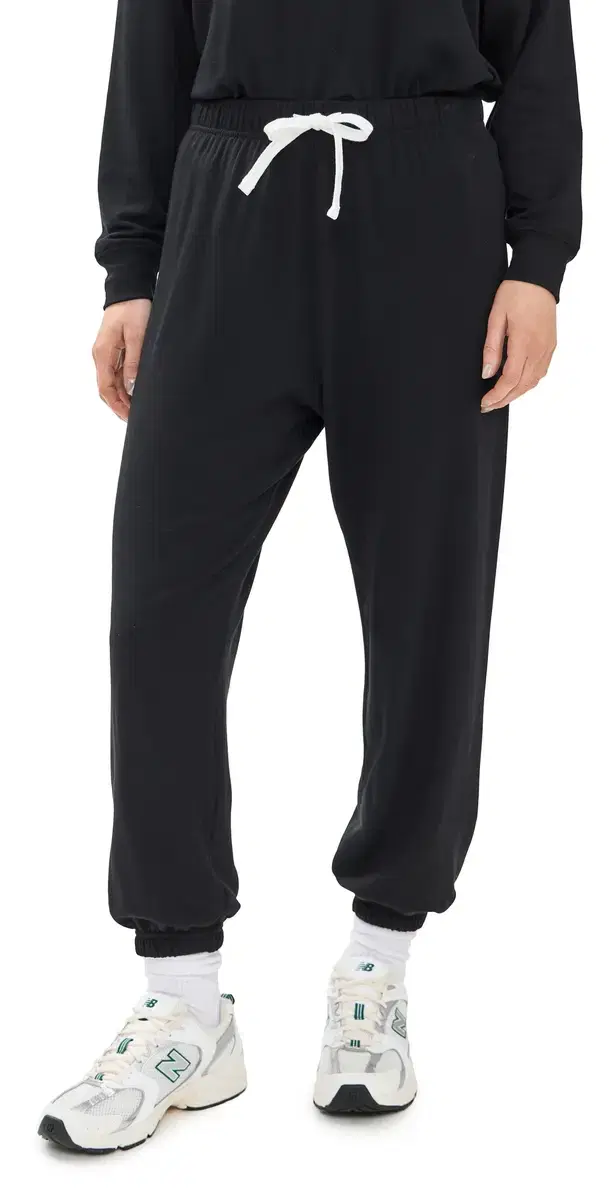 Splits59 Andie Oversized Fleece weatpants Black