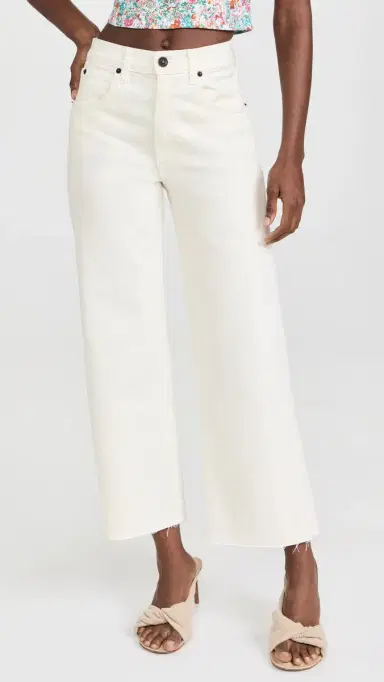 SLVRLAKE Grace Crop Jeans White 23 | Thumbnail 2