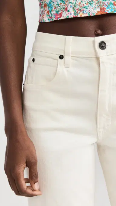 SLVRLAKE Grace Crop Jeans White 23 | Thumbnail 6