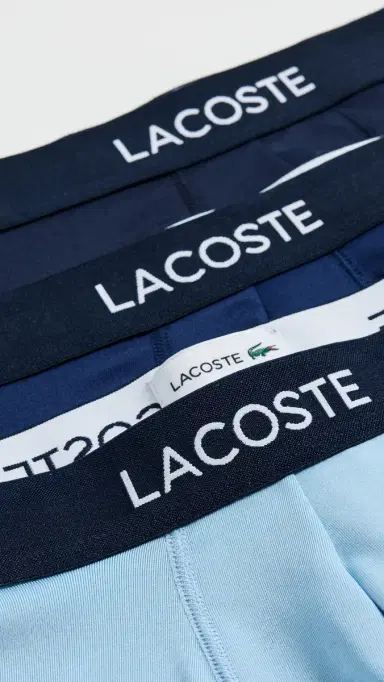 Lacoste Microfiber Trunks 3 Pack Multi | Thumbnail 4