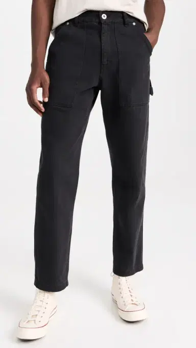 Alex Mill Painter Pants in Recycled Denim Washed Black 31 | Thumbnail 2 Alex Mill Painter Pants in Recycled Denim Washed Black 31 | Thumbnail 2