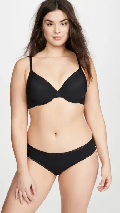 Natori Bliss Girl Briefs 3 Pack Black S | Thumbnail 5