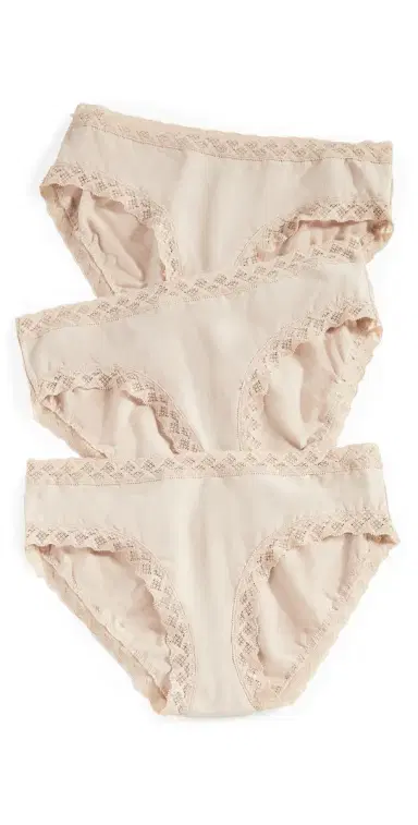 Natori Bliss Girl Briefs 3 Pack Cafe | Thumbnail 1 Natori Bliss Girl Briefs 3 Pack Cafe | Thumbnail 1